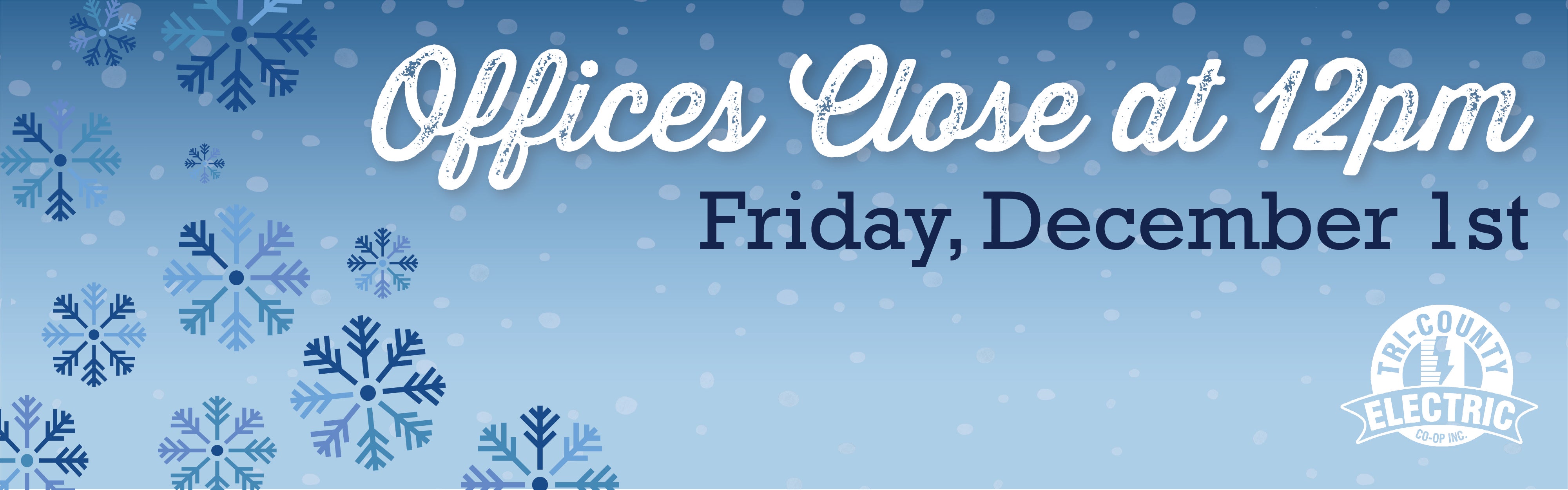 December 1 closure