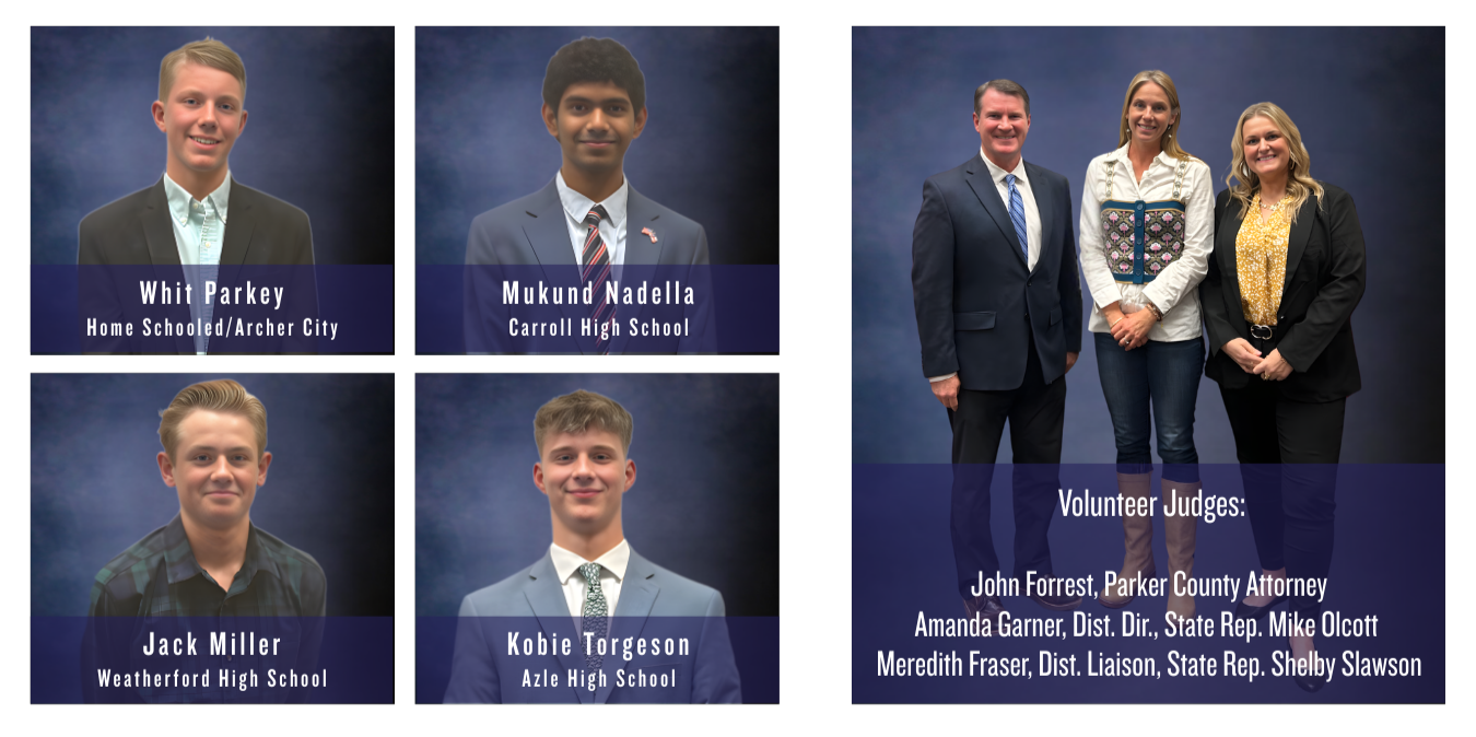 2026 Youth Tour Winners and Judges