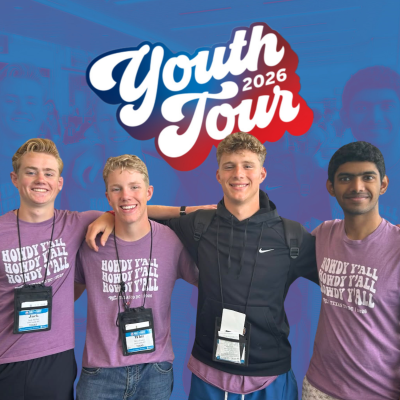 Photo of TCEC's Youth Tour delegates